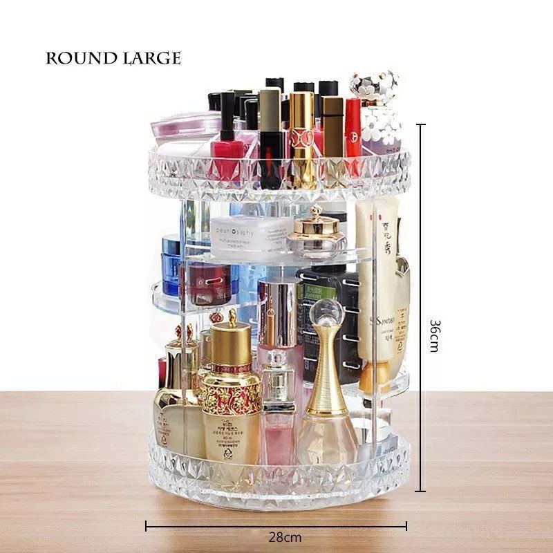 360-degree Rotating Makeup Organizer Box