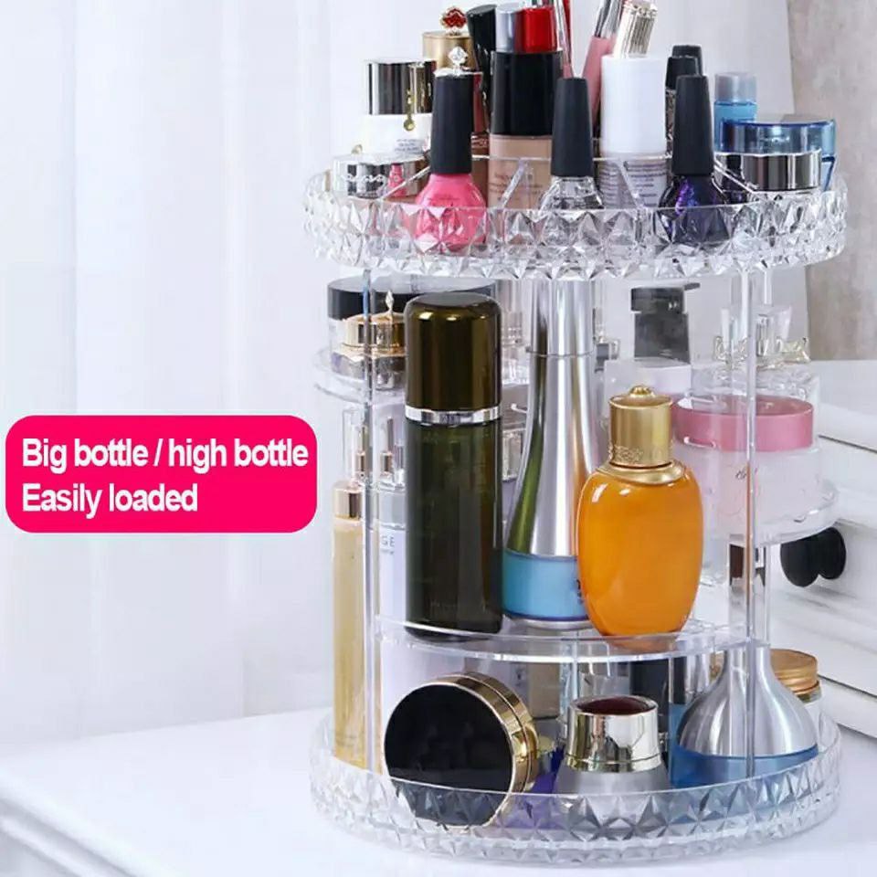 360-degree Rotating Makeup Organizer Box