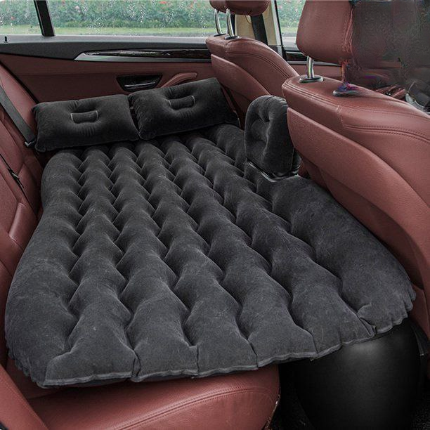 Matelas gonflable pour voiture avec deux oreillers
