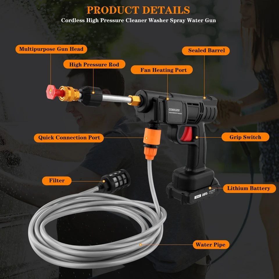48V Rechargeable Water Sprayer - 3 Batteries