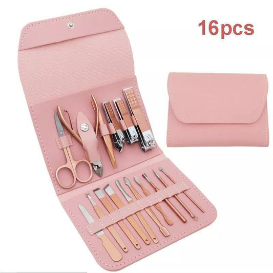 Manicure set 16P Stainless steel Professional Nail