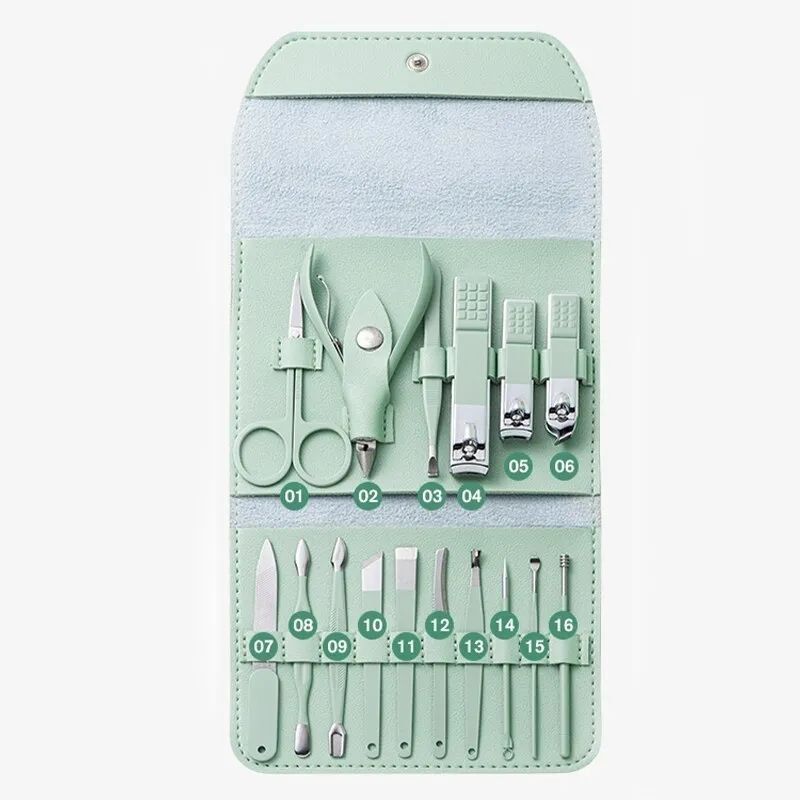 Manicure set 16P Stainless steel Professional Nail