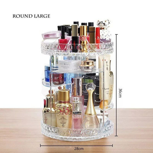 360-degree Rotating Makeup Organizer Box